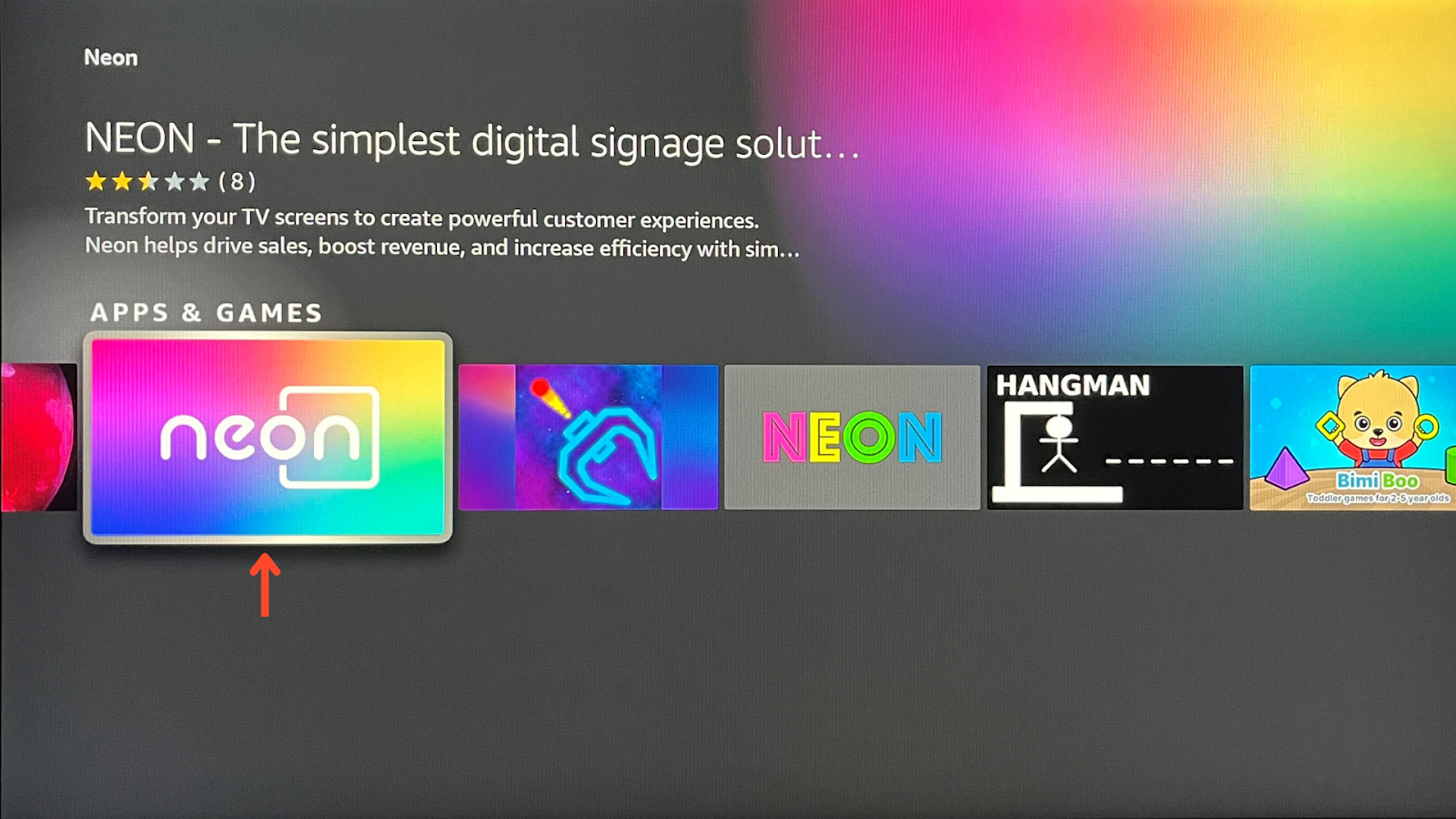 Finding/Installing Neon on your Amazon Fire Stick